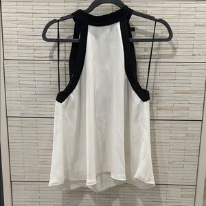 Zara Black and White Halter Top